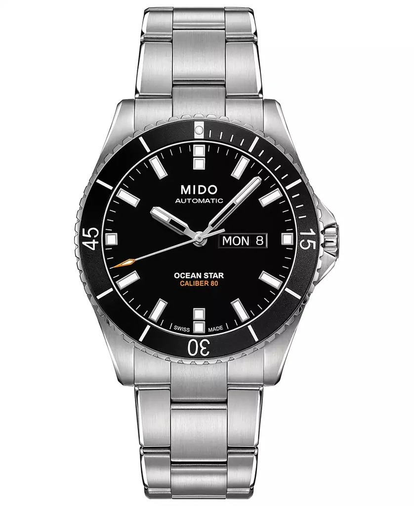 MIDO Men's Swiss Automatic Ocean Star Captain V Stainless Steel Bracelet Watch 42.5mm 1