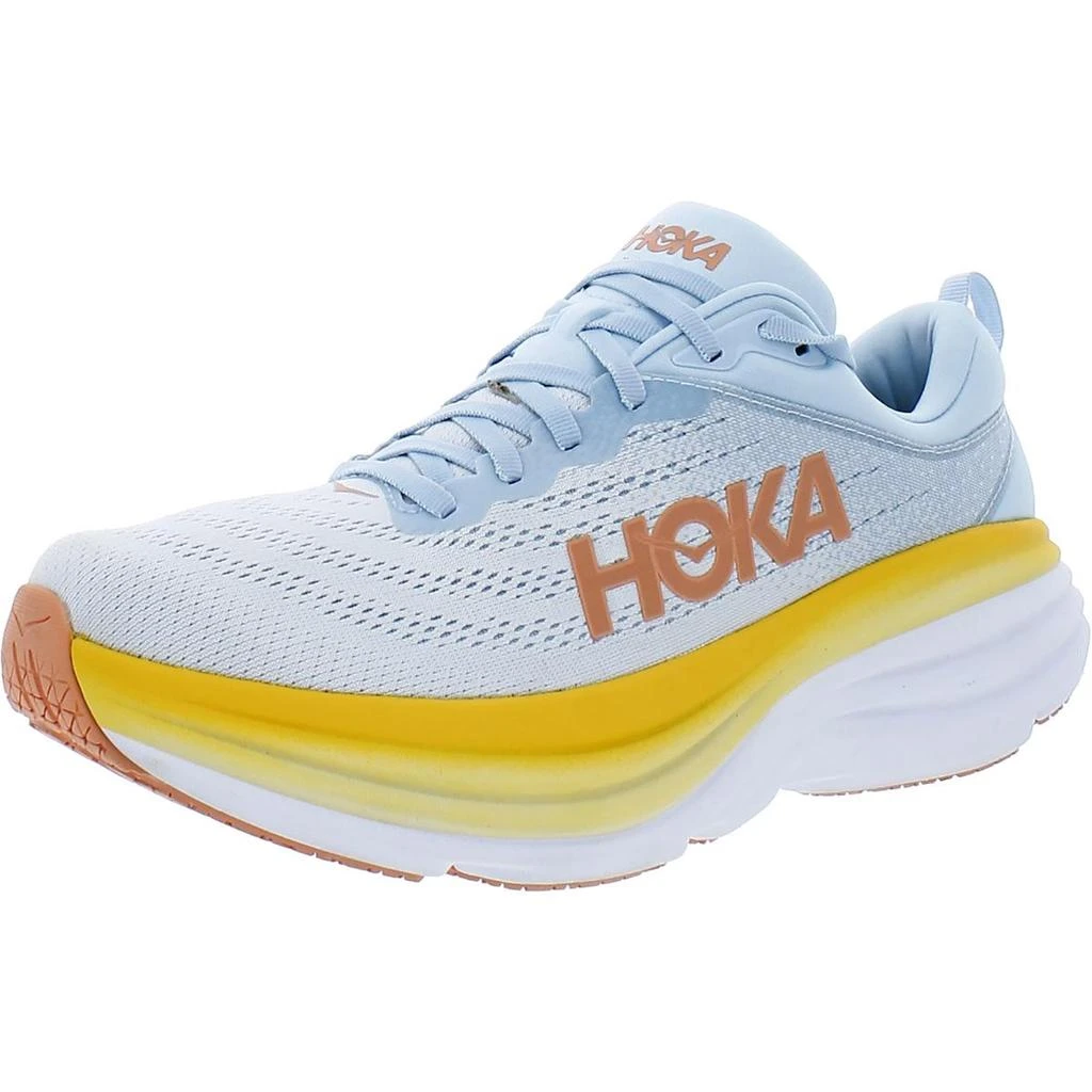 Hoka One One Bondi 8 Womens Mesh Running Athletic and Training Shoes 34