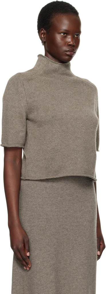 Lisa Yang Taupe Fride Turtleneck 2