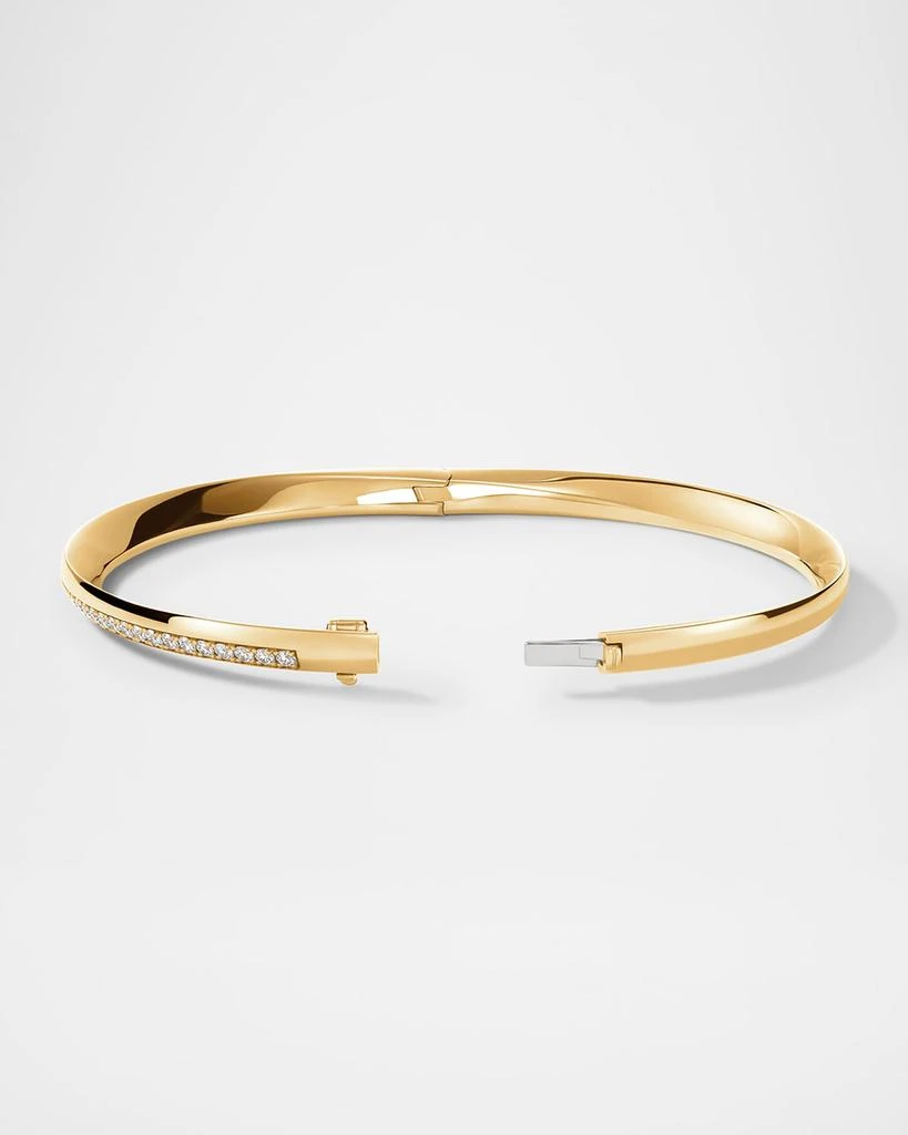 Hearts On Fire Barre 18K Yellow Gold Diamond Pave Bangle 3