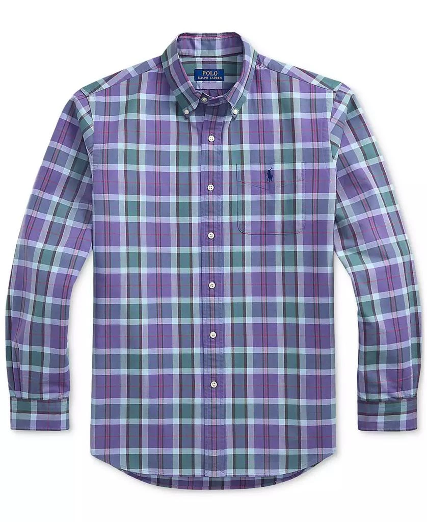 Ralph Lauren Men's Classic-Fit Plaid Oxford Shirt 5