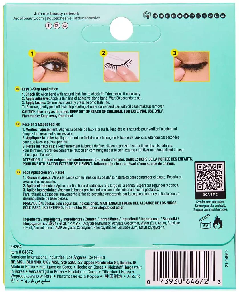 Ardell Duo Active Lash Adhesive - Clear, 0.16 oz. 4