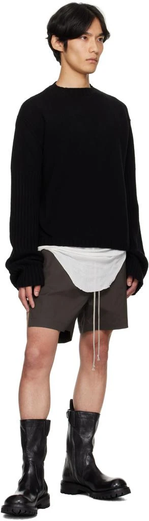 Rick Owens Black Concordians Round Neck Sweater 4