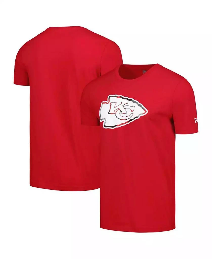 New Era Men's Red Kansas City Chiefs Camo Logo T-Shirt 1