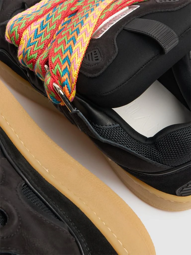 Lanvin Curb Leather Sneakers 3