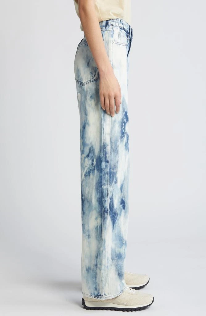 Rag & Bone Logan Bleach Splatter Wide Leg Jeans 3