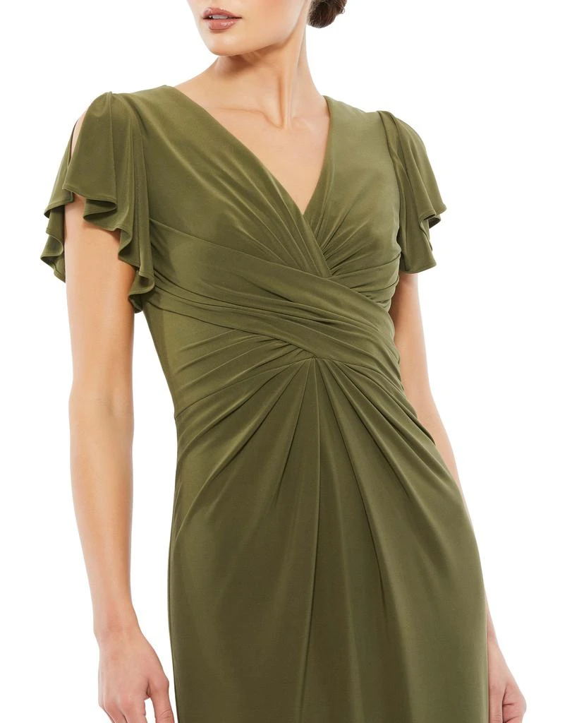 Ieena for Mac Duggal Flounce Sleeve Midi Dress 3