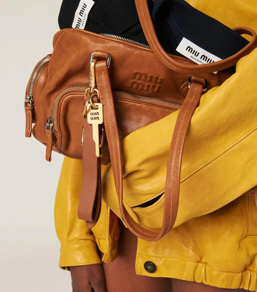 Miu Miu Nappa Leather Top-Handle Bag 6