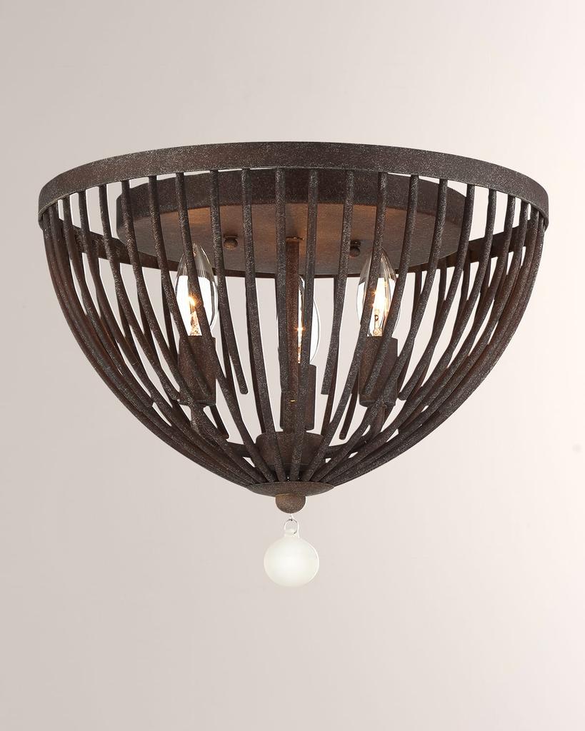 Crystorama Duval 3-Light Ceiling Mount