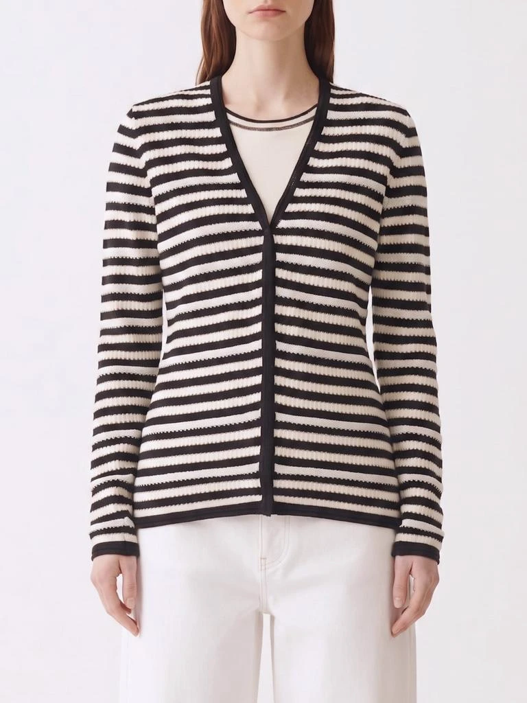 Fabiana Filippi Striped Cotton Cardigan Fabiana Filippi