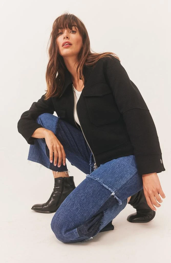 Rails The Getty Patchwork High Waist Crop Wide Leg Jeans 8