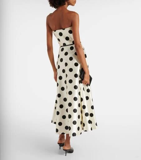 Max Mara Cippo polka-dot cotton and silk maxi dress 3