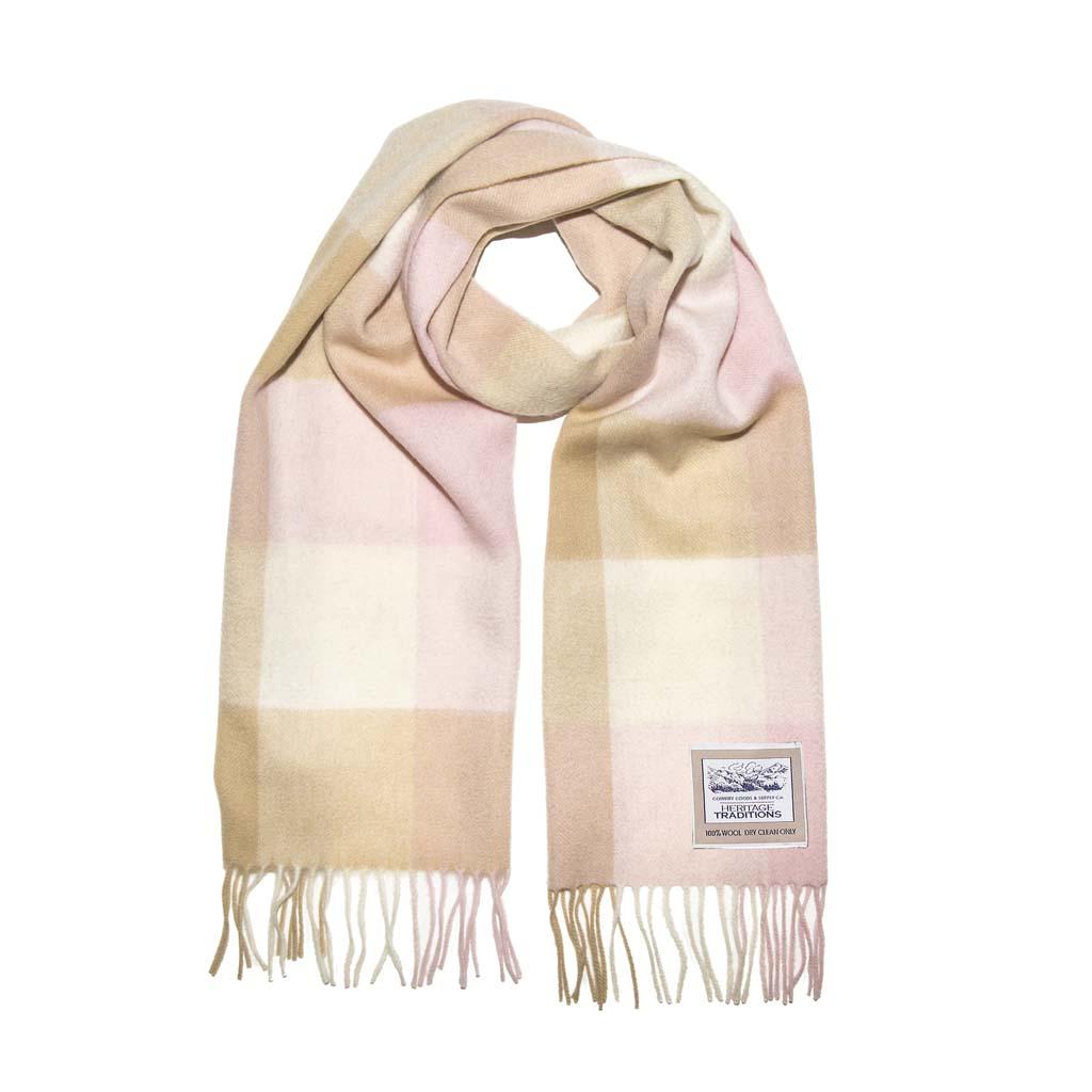 Heritage Heritage Traditions - Camel Rose Brushed Woolen Scarf