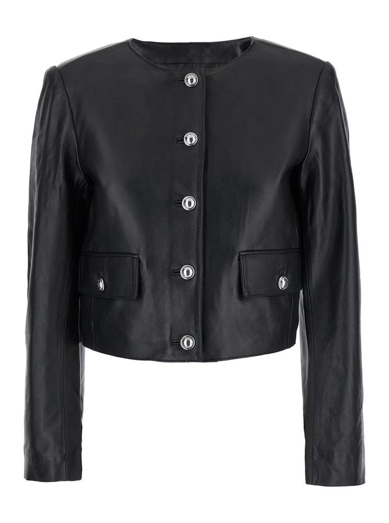 Michael Kors Michael Michael Kors Leather Cropped Jacket 1