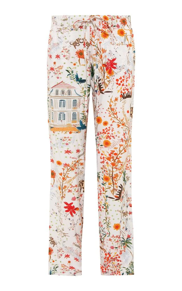 SIEDRÉS SIEDRÉS - Nedi Printed Crepe Straight-Leg Pants - Multi - S - Moda Operandi 1