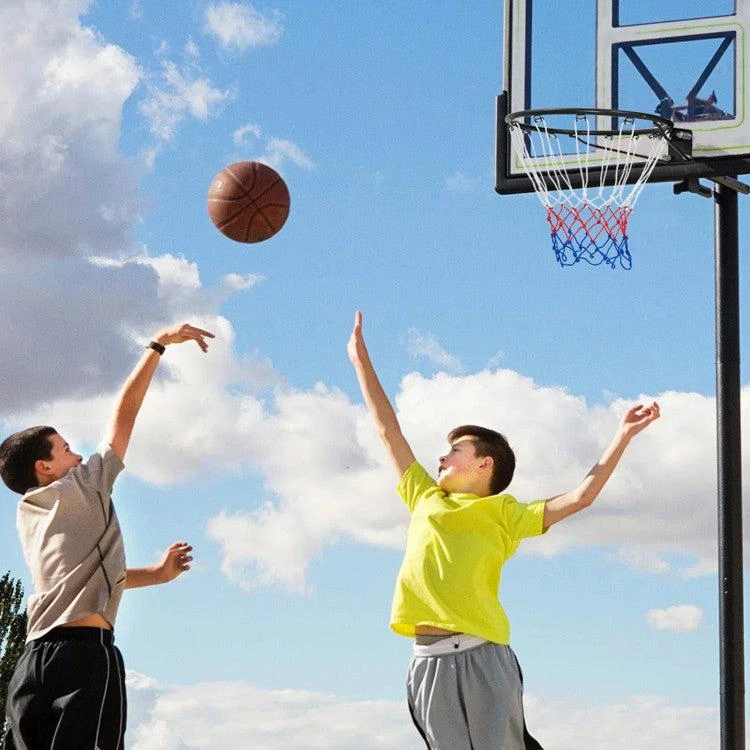 Hivvago 18 Inch Basketball Rim Goal Replacement with All Weather Net and Mounting Hardware 3