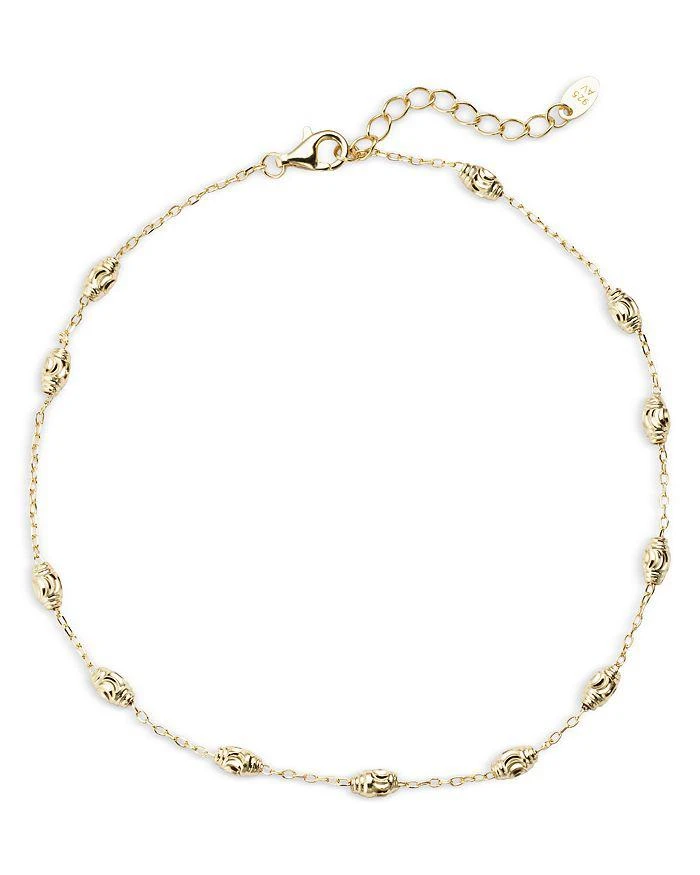 Argento Vivo Bead Station Link Bracelet in 18K Gold Plated Sterling Silver 1