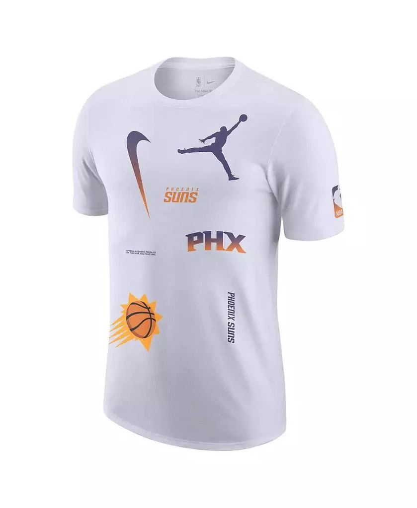 Jordan Men's White Phoenix Suns Courtside Statement Edition Max90 T-shirt 3