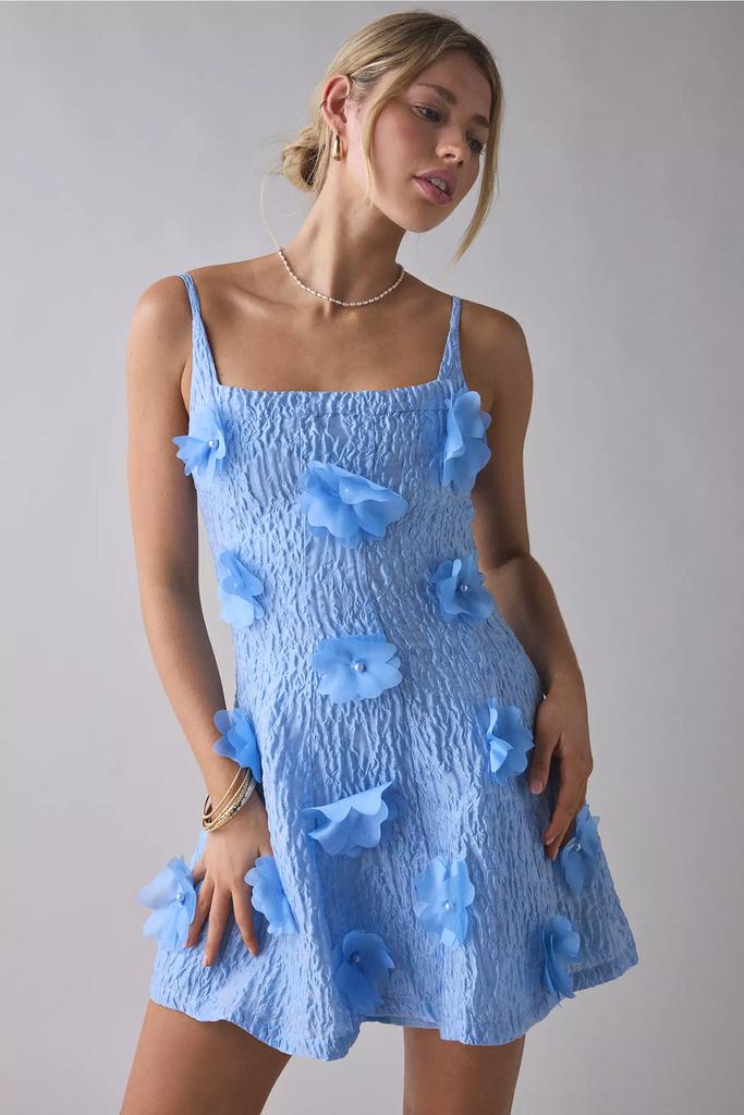 Coco floral-jacquard organza mini dress – On Sale Now with