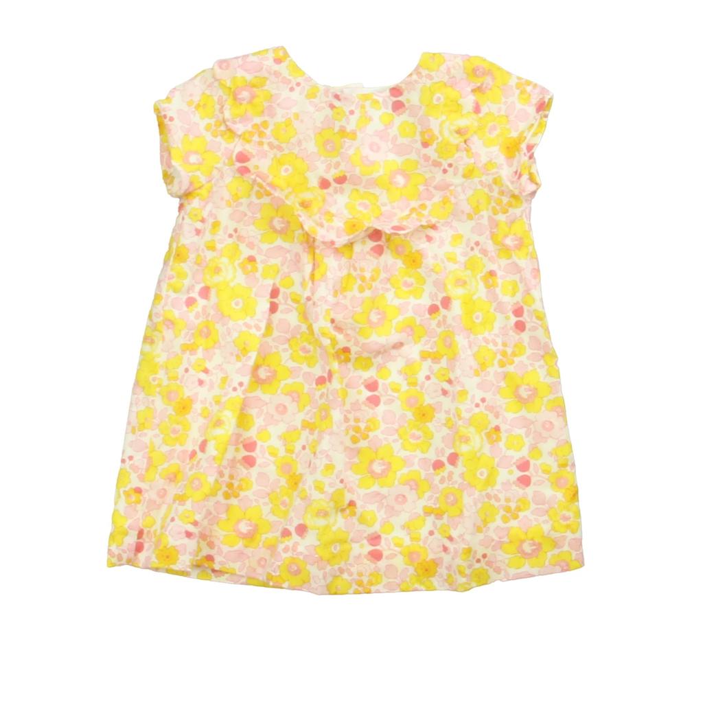 Jacadi Girls Pink | Yellow Floral Dress