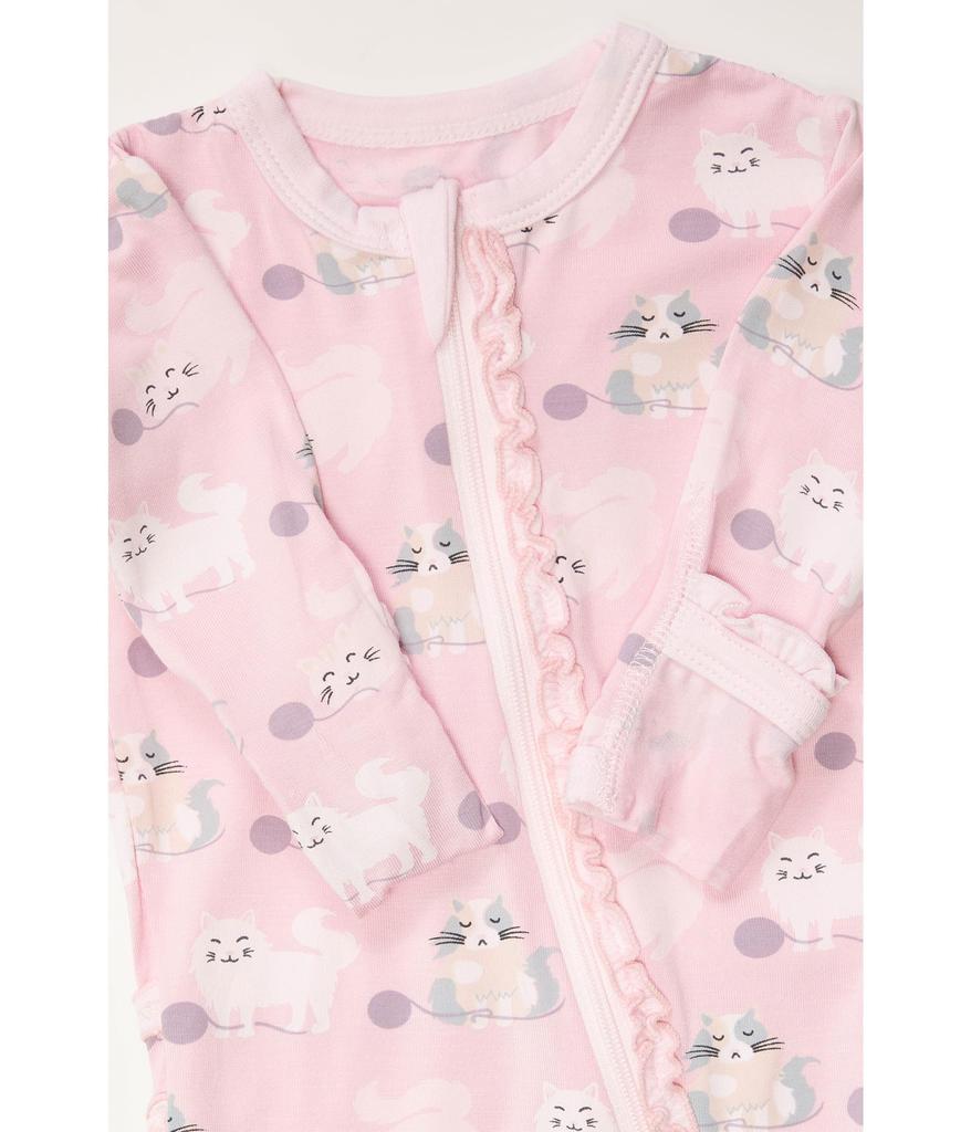 KicKee Pants Print Muffin Ruffle Footie with 2 Way Zipper (Infant)