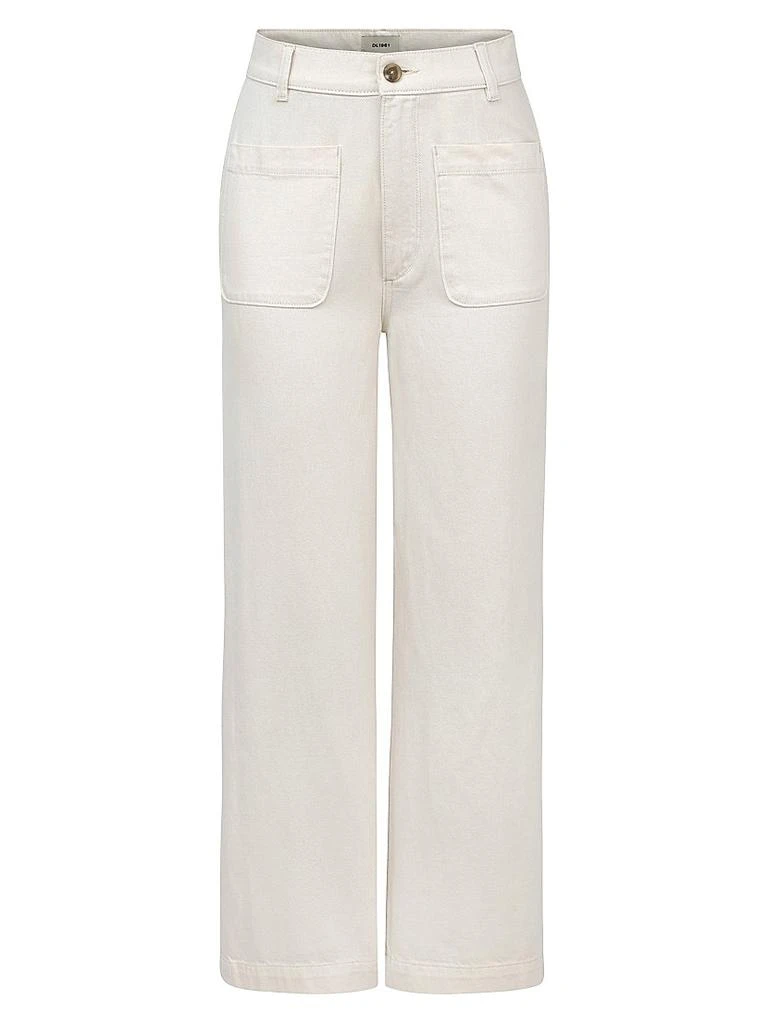 DL1961 Hepburn Wide Leg High Rise Ankle Jeans 1
