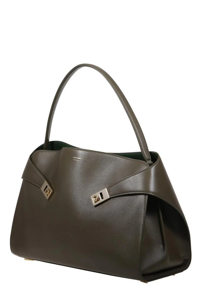 Salvatore Ferragamo Ferragamo Hug Soft Bicolor Large Shoulder Bag 3
