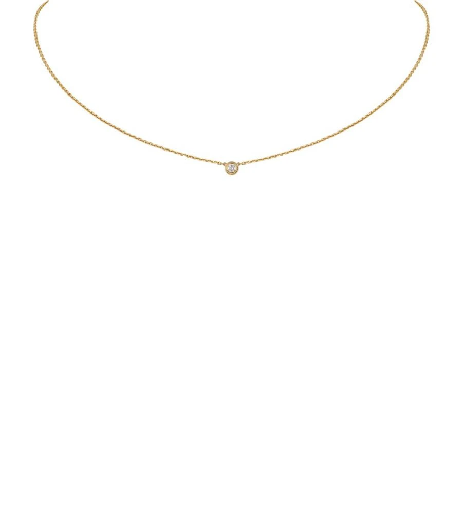 Cartier Extra-Small Yellow Gold and Diamond Cartier d'Amour Necklace 3