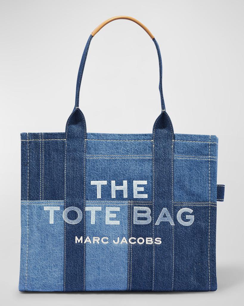 トートバッグ MARC JACOBS THE MEDIUM TOTE BAG BLUE IN COTTON 17017390_36486391_600.jpg
