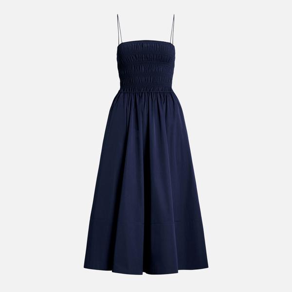 Ralph Lauren Polo Ralph Lauren Smocked Cotton Midi Dress