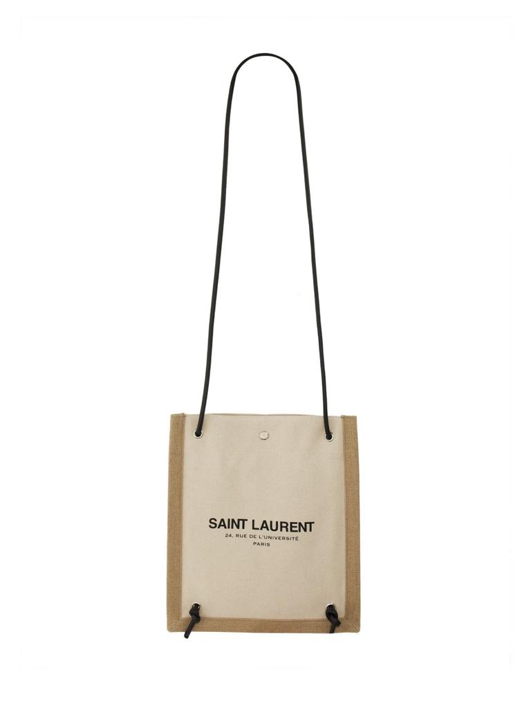 ショルダーバッグ Saint Laurent LOGO PRINT SHOULDER BAG BACKPACK Yves Saint Laurent LOGO PRINT SHOULDER BAG BACKPACK