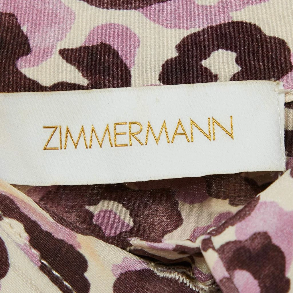 Zimmermann Zimmermann Purple Leopard Print Silk Shirt and Shorts Set M/L 6