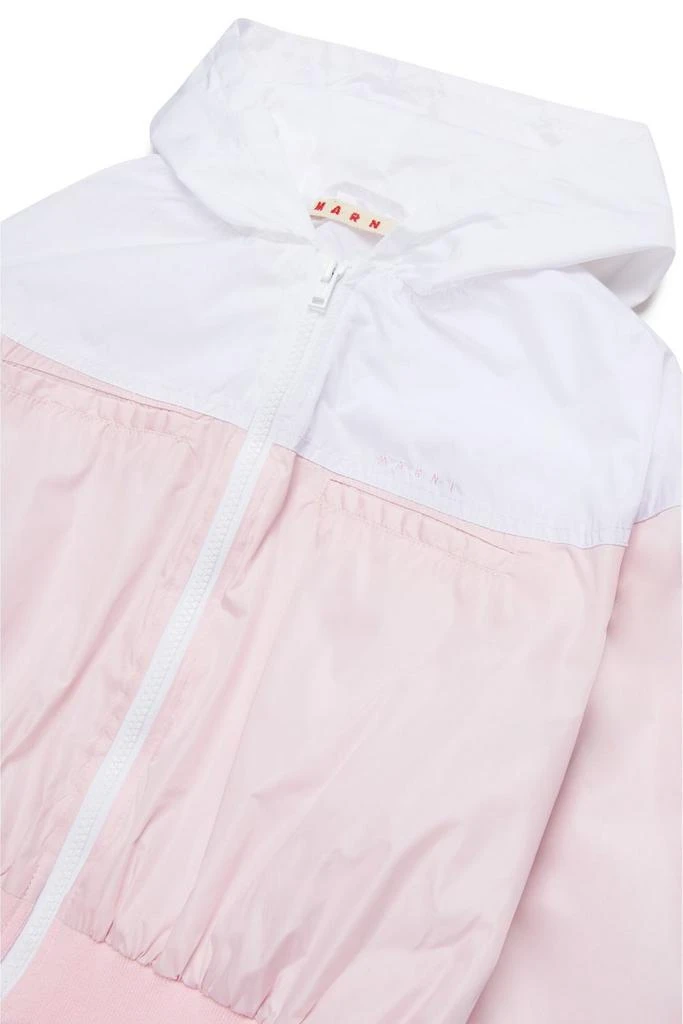 Marni Marni Kids Logo Two-Tone Windbreaker Jacket 3
