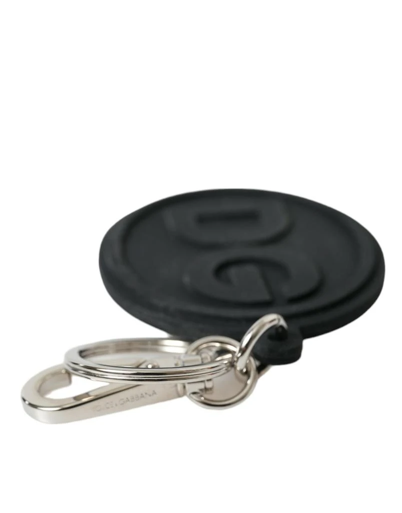 Dolce 
Gabbana Rubber DG Logo Brass Metal Keyring Women
s Keychain 3