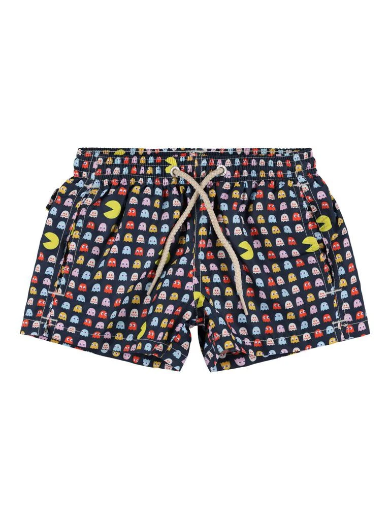 MC2 SAINT BARTH Pac Man Print Nylon Swim Shorts 1