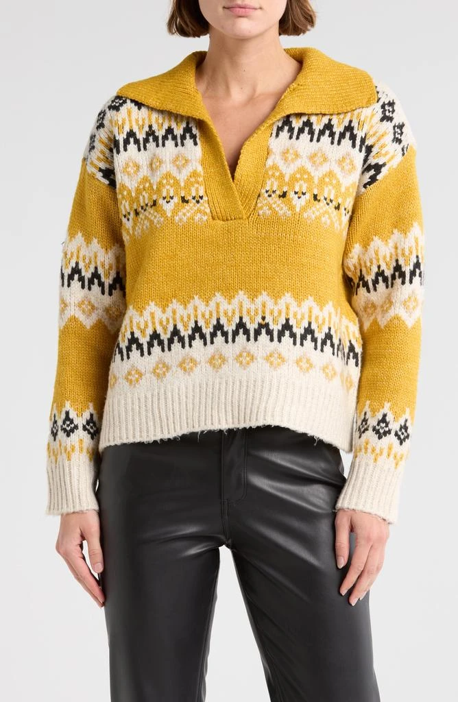 RDI Johnny Collar Fair Isle Sweater 1