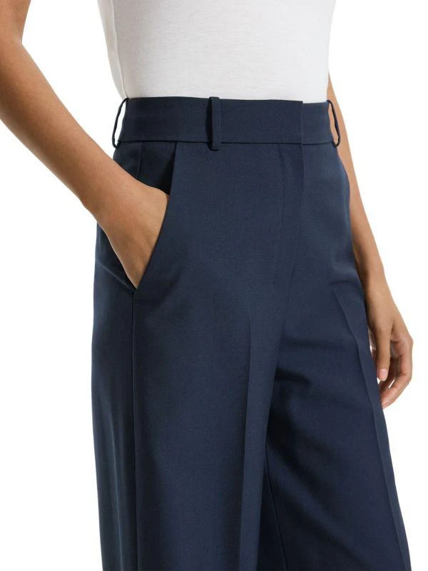 Theory Oxford Wool-Blend High-Rise Trousers 4