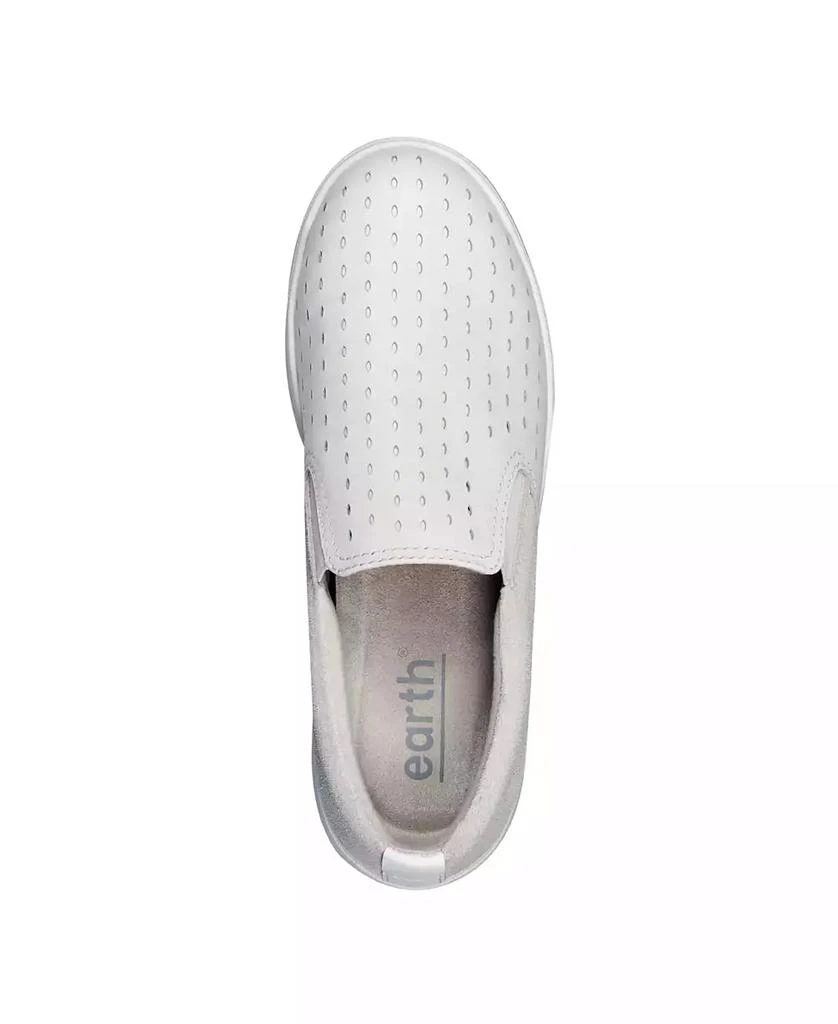 Earth Women's Nel Laser Cut Round Toe Casual Slip-On Sneakers 4