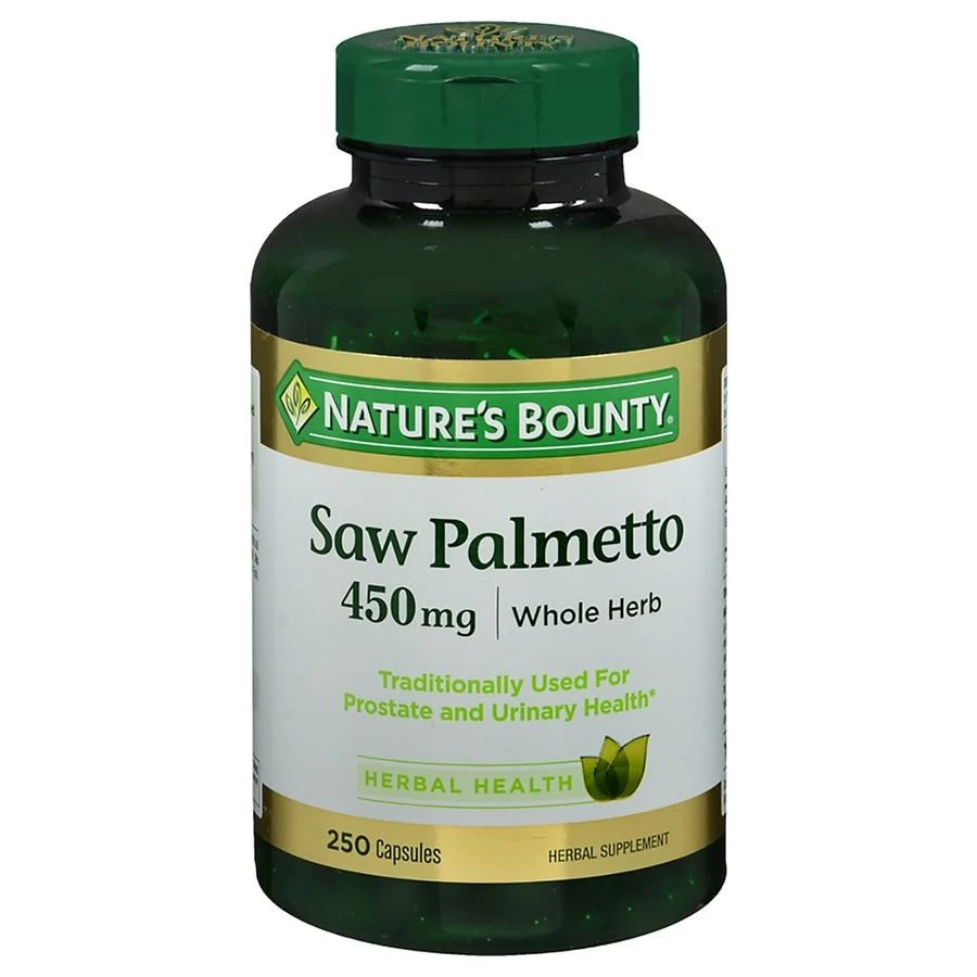 Nature
s Bounty Saw Palmetto 450 mg Herbal Supplement Capsules