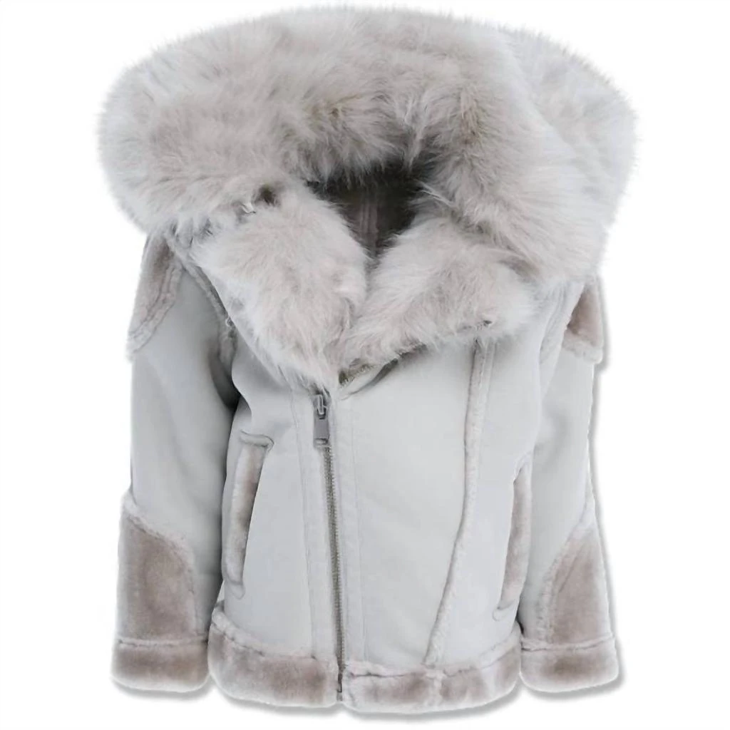 JORDAN CRAIG Jordan Craig - Boys El Jefe Shearling Moto Jacket 4