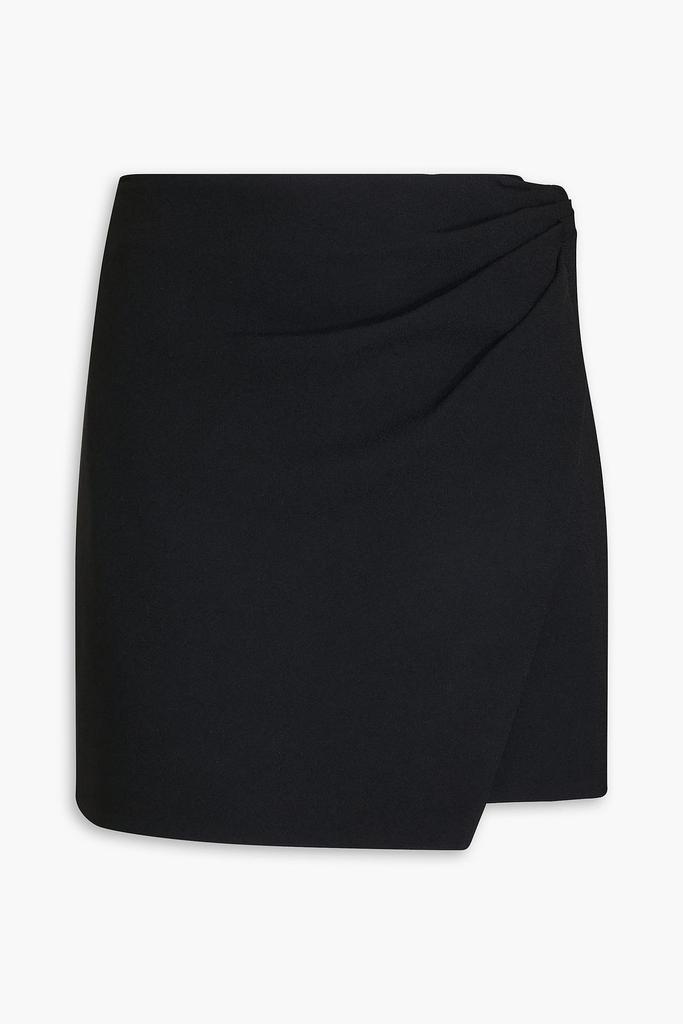 SIMKHAI Ebony embellished crepe mini wrap skirt