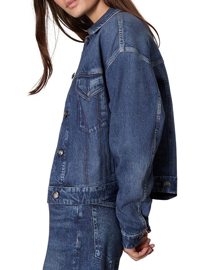 Rag & Bone Miramar Fleece Terry Trucker Jacket 5