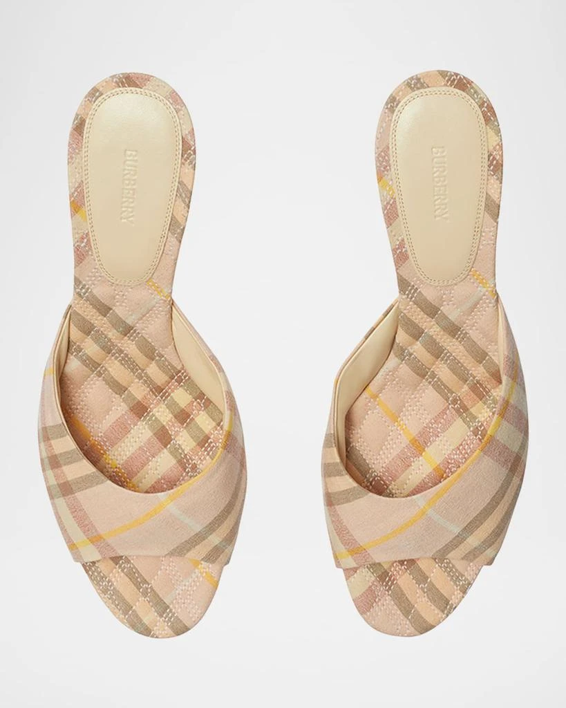 Burberry Check Mews Low Mules 5