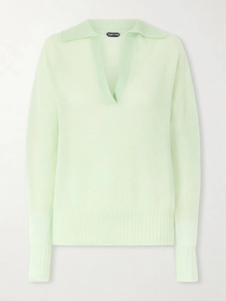 Tom Ford Cashmere-blend Polo Sweater