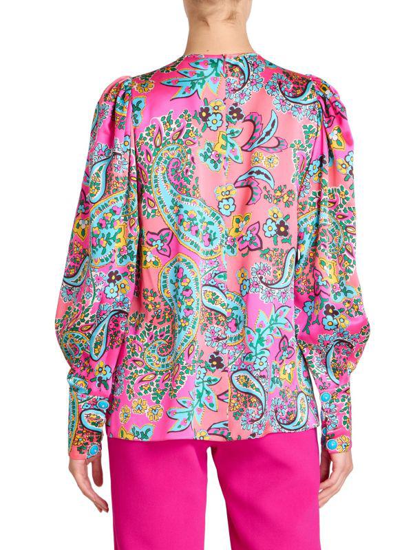 Andrew Gn Paisley Silk Blouse