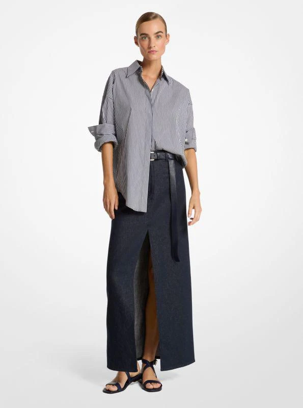 Michael Kors Linen Denim Maxi Skirt 3