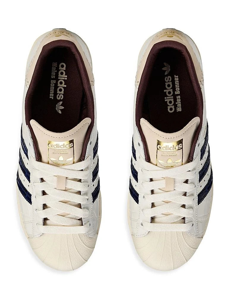 Adidas Unisex adidas x Wales Bonner Superstar Crocodile-Embossed Leather Sneakers 4