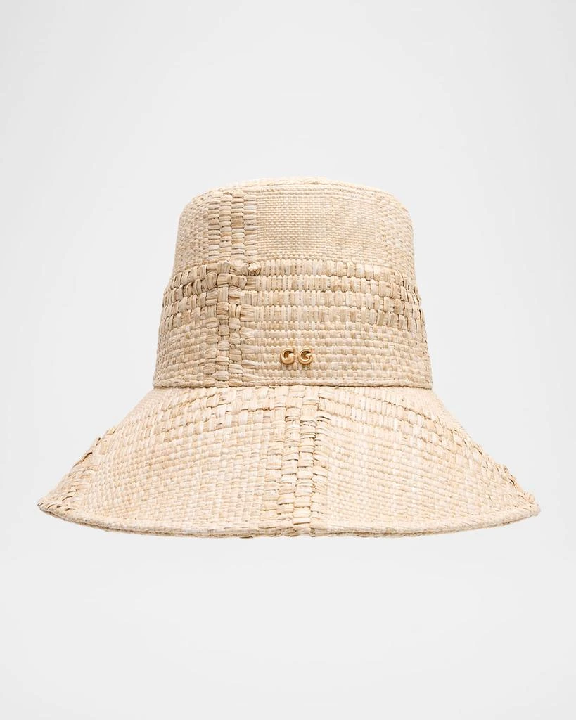 Cult Gaia Juliana Raffia Bucket Hat 1