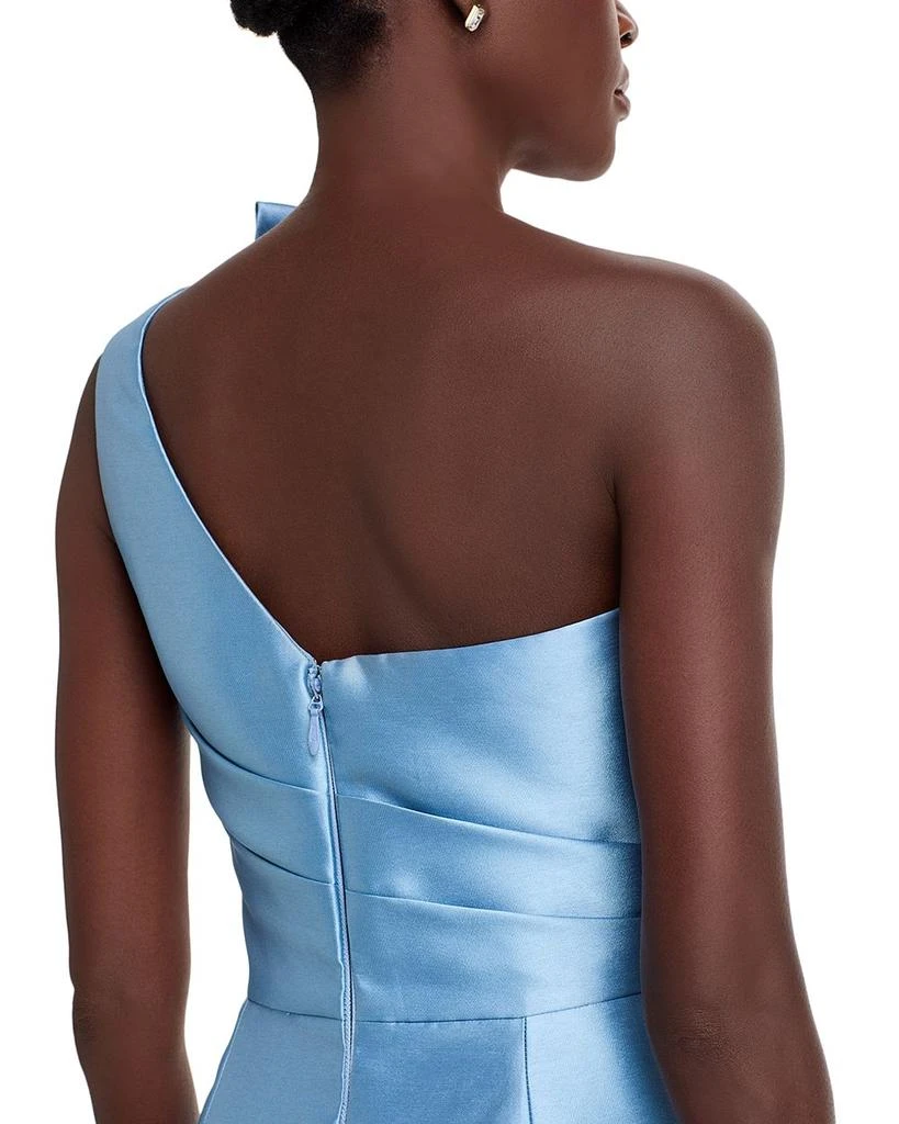 Amsale One Shoulder Bow Gown 2