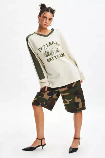 BDG BDG Joanie Ivy League Ski Team Graphic Long Sleeve Jersey Tee 1